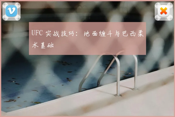 UFC 实战技巧：地面缠斗与巴西柔术基础