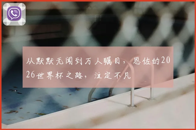 从默默无闻到万人瞩目，恩佐的2026世界杯之路，注定不凡